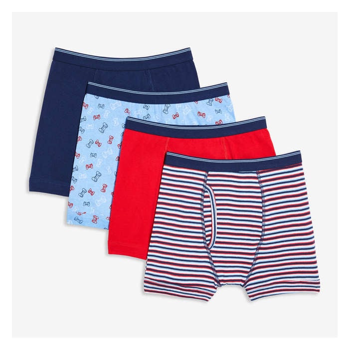 Kid Boys' 4-Pack Boxer Brief - Print 3
